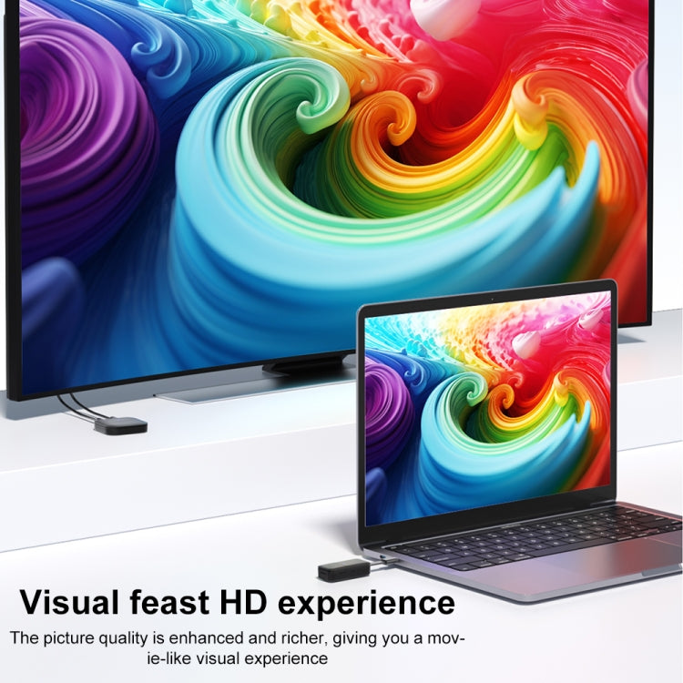 Q29+R39 1080P Type-C Wireless Screen Adapter(Black) - free shipping - PMC TechLife - Order now!