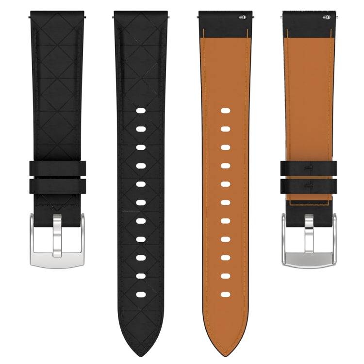 18mm Square Leather Silver Buckle Watch Band(Black) - free shipping - PMc TechLife - Order now!