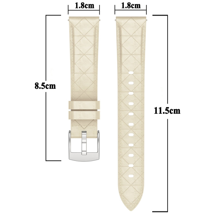 18mm Square Leather Silver Buckle Watch Band(Brown) - free shipping - PMc TechLife - Order now!