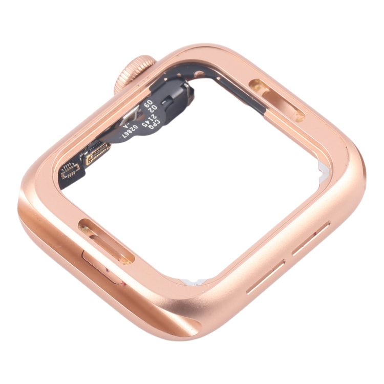 For Apple Watch Series 5 40MM GPS Aluminium Alloy Middle Frame Bezel Plate with Crown Spin Axis Flex Cable(Gold) - Middle Frame by PMC TechLife | Online Shopping South Africa | PMC TechLife | Buy Now Pay Later Mobicred