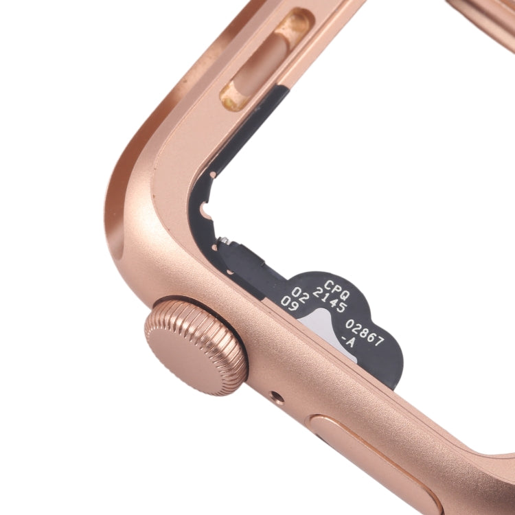 For Apple Watch SE 2020 40MM GPS Aluminium Alloy Middle Frame Bezel Plate with Crown Spin Axis Flex Cable(Gold) - free shipping - PMC TechLife - Order now!