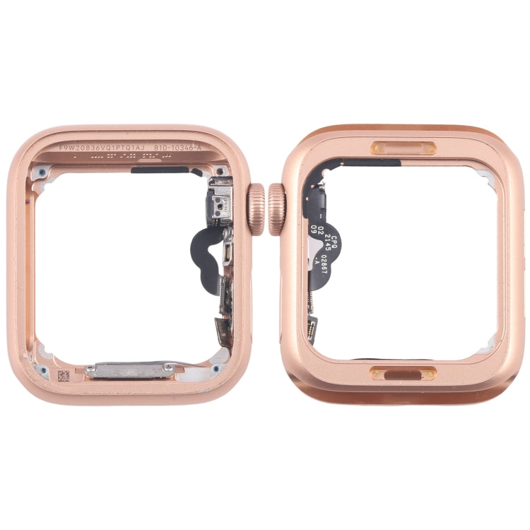 For Apple Watch SE 2020 44MM GPS Aluminium Alloy Middle Frame Bezel Plate with Crown Spin Axis Flex Cable(Gold) - Middle Frame by PMC TechLife | Online Shopping South Africa | PMC TechLife | Buy Now Pay Later Mobicred