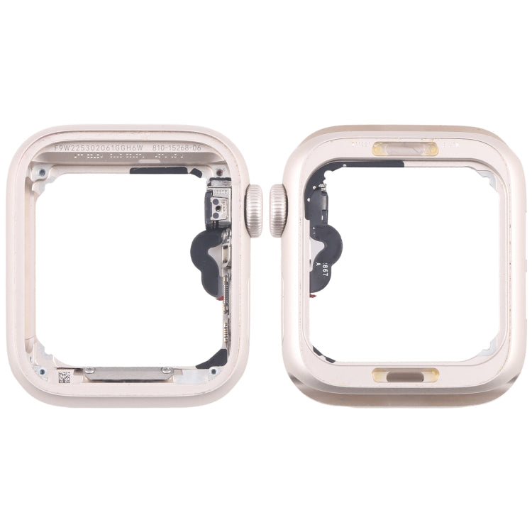 For Apple Watch SE 2022 40MM GPS Aluminium Alloy Middle Frame Bezel Plate with Crown Spin Axis Flex Cable(Starlight) - Middle Frame by PMC TechLife | Online Shopping South Africa | PMC TechLife | Buy Now Pay Later Mobicred