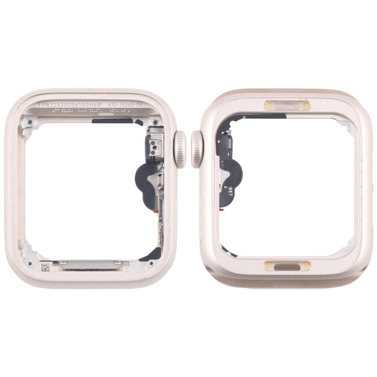 For Apple Watch SE 2022 40MM GPS Aluminium Alloy Middle Frame Bezel Plate with Crown Spin Axis Flex Cable(Starlight) - Middle Frame by PMC Jewellery | Online Shopping South Africa | PMC Jewellery | Buy Now Pay Later Mobicred