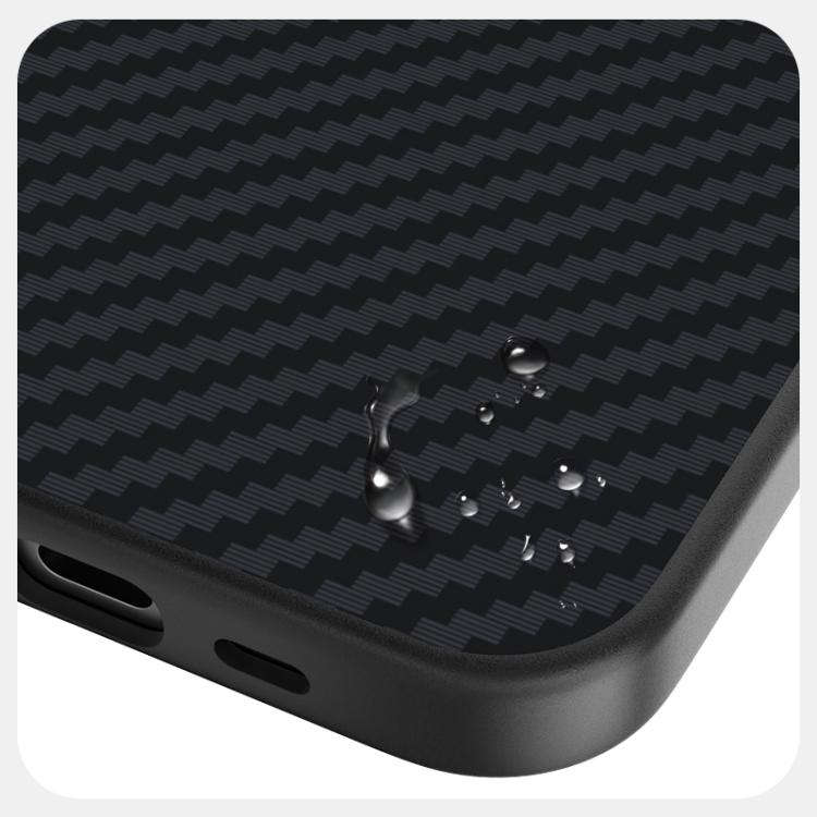 For iPhone 16e ABEEL C Carbon Fiber Series 6D Micro Relief MagSafe Phone Case(Black Grey) - iPhone 16e Cases by PMC TechLife | Online Shopping South Africa | PMC TechLife | Buy Now Pay Later Mobicred