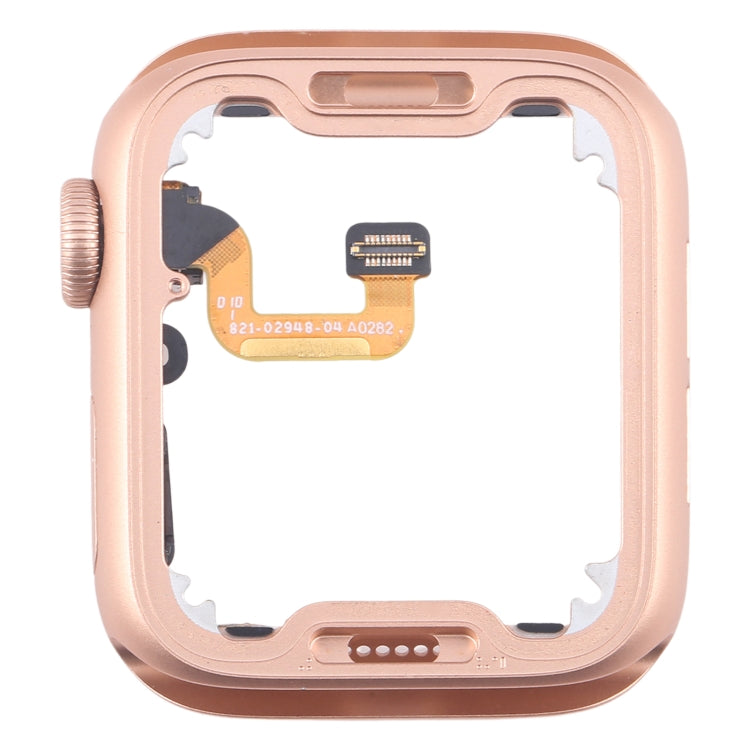 For Apple Watch Series 6 40MM LTE Aluminium Alloy Middle Frame Bezel Plate with Crown Spin Axis Flex Cable(Gold) - Middle Frame by PMC TechLife | Online Shopping South Africa | PMC TechLife | Buy Now Pay Later Mobicred