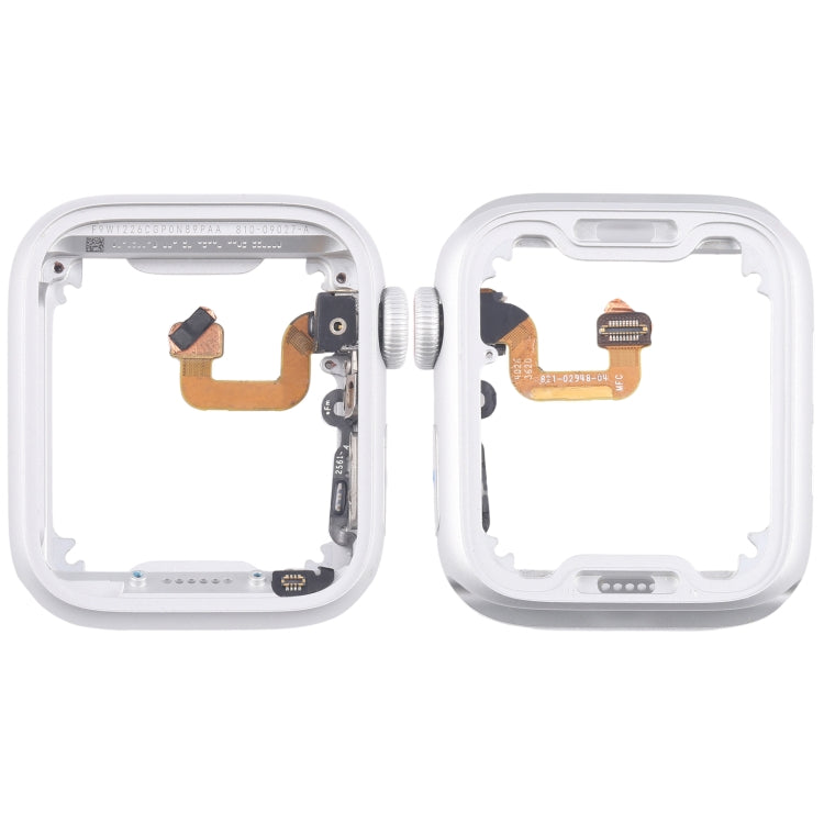 For Apple Watch Series 6 40MM LTE Aluminium Alloy Middle Frame Bezel Plate with Crown Spin Axis Flex Cable(Silver) - Middle Frame by PMC TechLife | Online Shopping South Africa | PMC TechLife | Buy Now Pay Later Mobicred