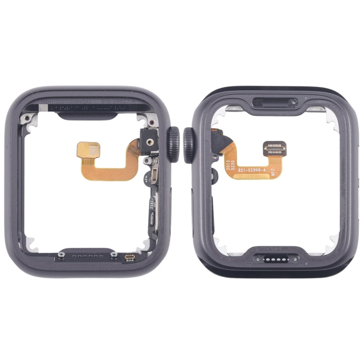 For Apple Watch Series 6 44MM LTE Aluminium Alloy Middle Frame Bezel Plate with Crown Spin Axis Flex Cable(Grey) - Middle Frame by PMC TechLife | Online Shopping South Africa | PMC TechLife | Buy Now Pay Later Mobicred