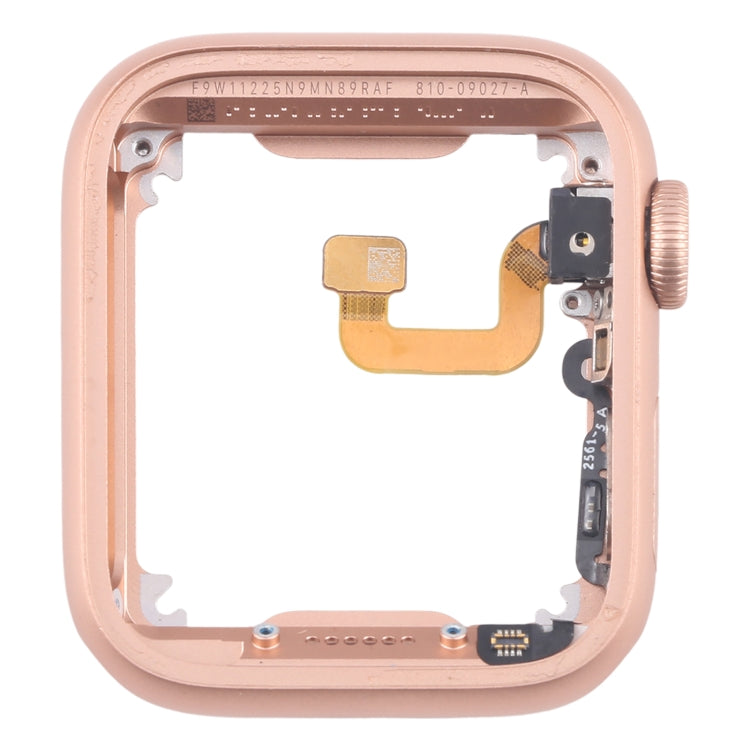 For Apple Watch Series 6 44MM LTE Aluminium Alloy Middle Frame Bezel Plate with Crown Spin Axis Flex Cable(Gold) - Middle Frame by PMC TechLife | Online Shopping South Africa | PMC TechLife | Buy Now Pay Later Mobicred