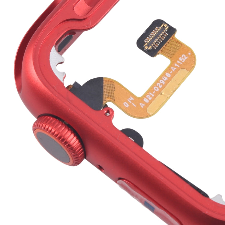 For Apple Watch Series 6 44MM LTE Aluminium Alloy Middle Frame Bezel Plate with Crown Spin Axis Flex Cable(Red) - Middle Frame by PMC TechLife | Online Shopping South Africa | PMC TechLife | Buy Now Pay Later Mobicred