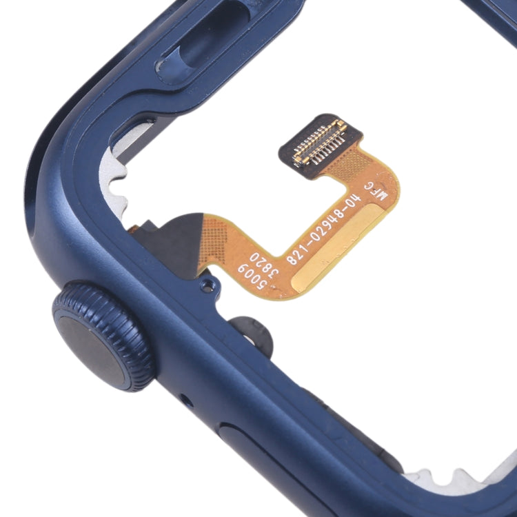For Apple Watch Series 6 44MM LTE Aluminium Alloy Middle Frame Bezel Plate with Crown Spin Axis Flex Cable(Blue) - Middle Frame by PMC TechLife | Online Shopping South Africa | PMC TechLife | Buy Now Pay Later Mobicred