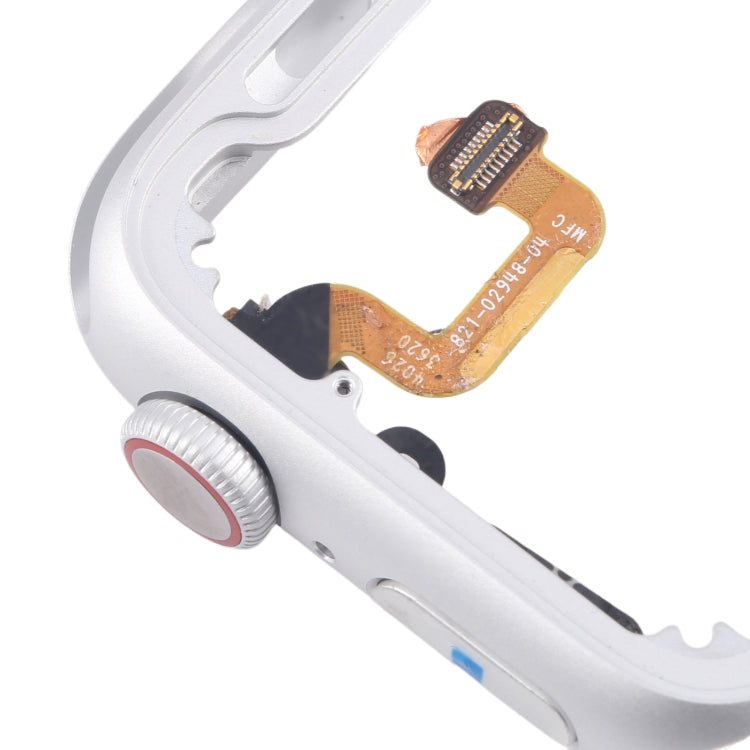 For Apple Watch Series 6 44MM GPS Aluminium Alloy Middle Frame Bezel Plate with Crown Spin Axis Flex Cable(Silver) - Middle Frame by PMC TechLife | Online Shopping South Africa | PMC TechLife | Buy Now Pay Later Mobicred