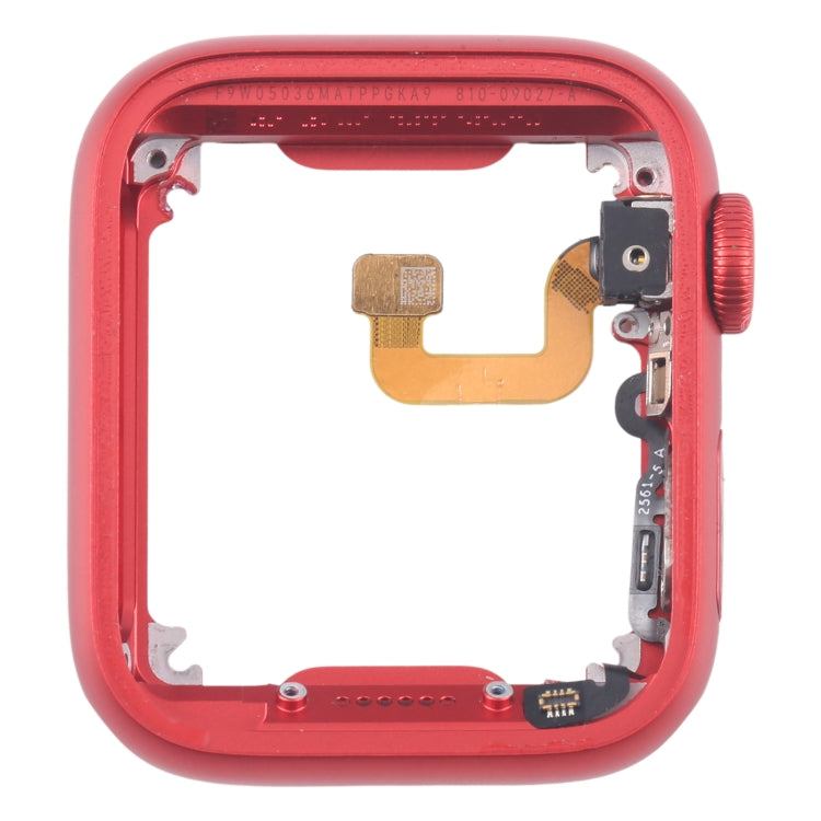 For Apple Watch Series 6 44MM GPS Aluminium Alloy Middle Frame Bezel Plate with Crown Spin Axis Flex Cable(Red) - Middle Frame by PMC TechLife | Online Shopping South Africa | PMC TechLife | Buy Now Pay Later Mobicred
