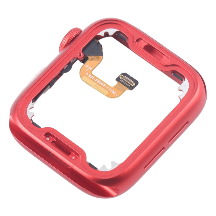 For Apple Watch Series 6 44MM GPS Aluminium Alloy Middle Frame Bezel Plate with Crown Spin Axis Flex Cable(Red) - Middle Frame by PMC TechLife | Online Shopping South Africa | PMC TechLife | Buy Now Pay Later Mobicred