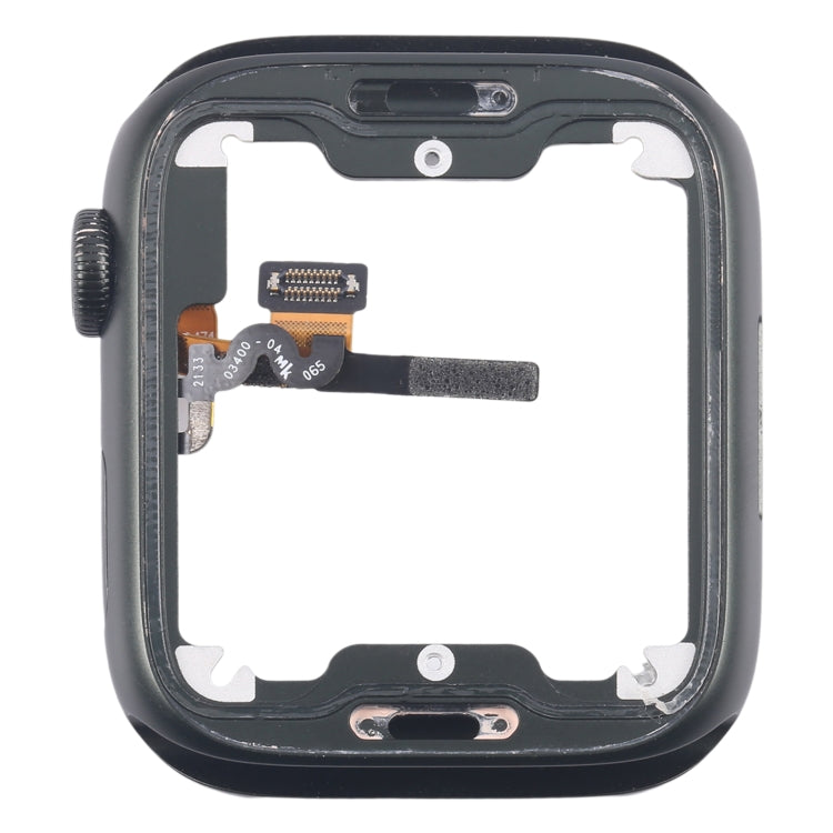 For Apple Watch Series 7 41MM LTE Aluminium Alloy Middle Frame Bezel Plate with Crown Spin Axis Flex Cable(Green) - Middle Frame by PMC TechLife | Online Shopping South Africa | PMC TechLife | Buy Now Pay Later Mobicred