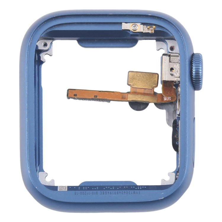 For Apple Watch Series 7 45MM LTE Aluminium Alloy Middle Frame Bezel Plate with Crown Spin Axis Flex Cable(Blue) - Middle Frame by PMC TechLife | Online Shopping South Africa | PMC TechLife | Buy Now Pay Later Mobicred