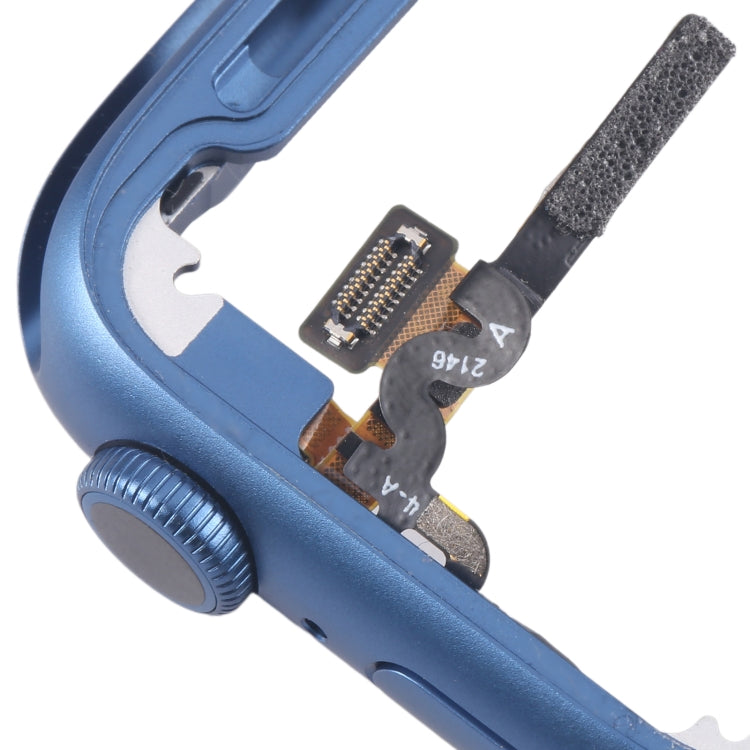 For Apple Watch Series 7 41MM GPS Aluminium Alloy Middle Frame Bezel Plate with Crown Spin Axis Flex Cable(Blue) - Middle Frame by PMC TechLife | Online Shopping South Africa | PMC TechLife | Buy Now Pay Later Mobicred