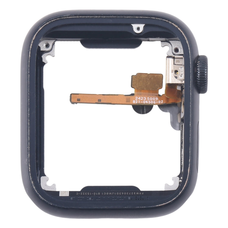 For Apple Watch Series 7 / 8 / 9 41MM LTE Aluminium Alloy Middle Frame Bezel Plate with Crown Spin Axis Flex Cable(Midnight) - Middle Frame by PMC TechLife | Online Shopping South Africa | PMC TechLife | Buy Now Pay Later Mobicred