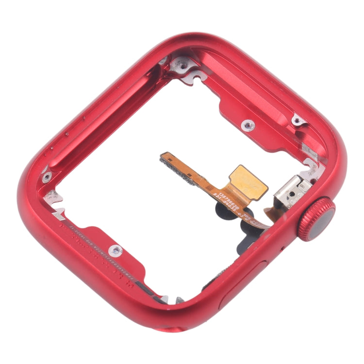 For Apple Watch Series 7 / 8 / 9 45MM LTE Aluminium Alloy Middle Frame Bezel Plate with Crown Spin Axis Flex Cable(Red) - Middle Frame by PMC TechLife | Online Shopping South Africa | PMC TechLife | Buy Now Pay Later Mobicred