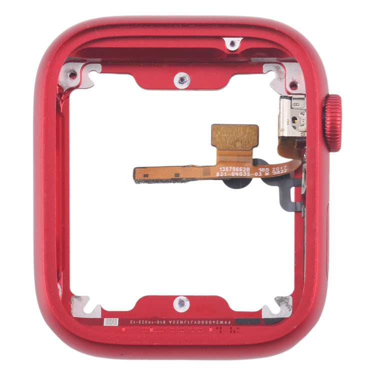 For Apple Watch Series 7 / 8 / 9 45MM GPS Aluminium Alloy Middle Frame Bezel Plate with Crown Spin Axis Flex Cable(Red) - Middle Frame by PMC TechLife | Online Shopping South Africa | PMC TechLife | Buy Now Pay Later Mobicred