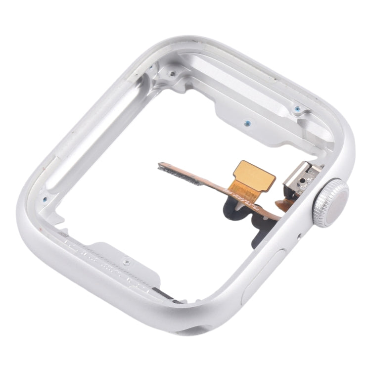 For Apple Watch Series  8 / 9 45MM GPS Aluminium Alloy Middle Frame Bezel Plate with Crown Spin Axis Flex Cable(Silver) - Middle Frame by PMC TechLife | Online Shopping South Africa | PMC TechLife | Buy Now Pay Later Mobicred