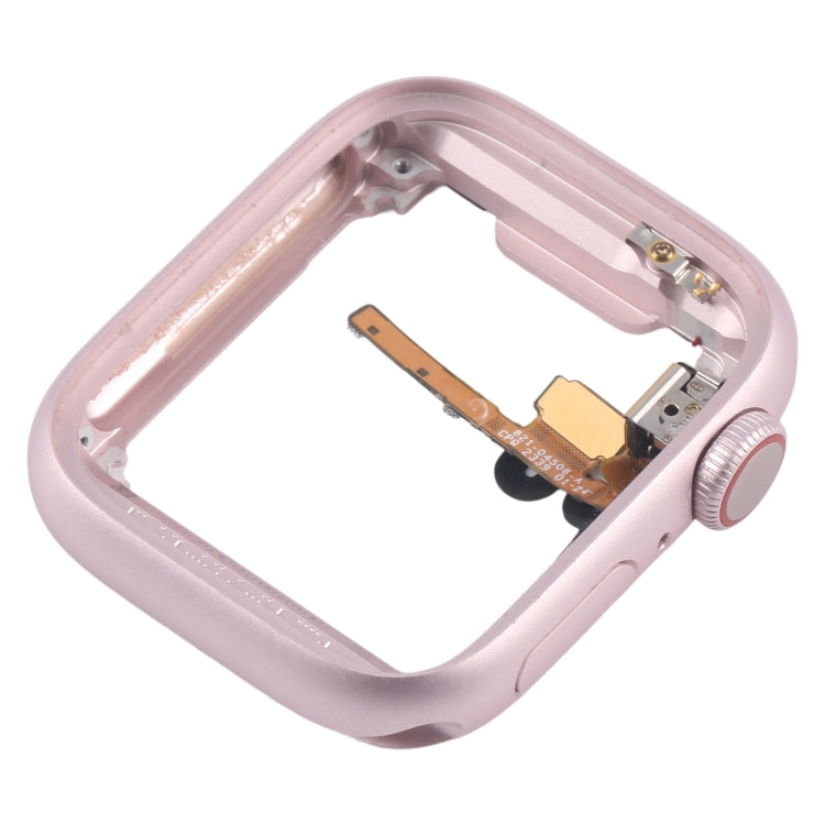 For Apple Watch Series 9 45MM LTE Aluminium Alloy Middle Frame Bezel Plate with Crown Spin Axis Flex Cable(Pink) - Middle Frame by PMC TechLife | Online Shopping South Africa | PMC TechLife | Buy Now Pay Later Mobicred
