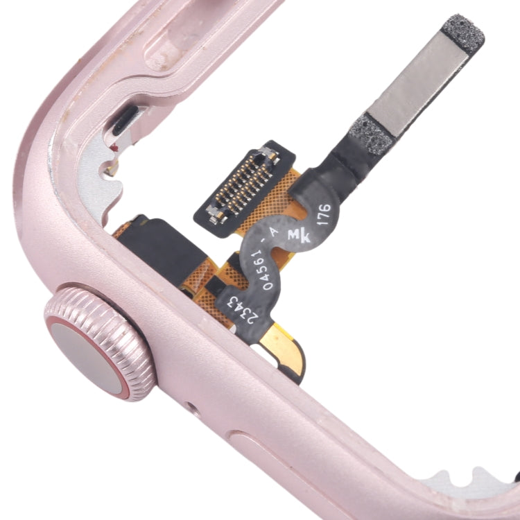 For Apple Watch Series 9 45MM GPS Aluminium Alloy Middle Frame Bezel Plate with Crown Spin Axis Flex Cable(Pink) - Middle Frame by PMC TechLife | Online Shopping South Africa | PMC TechLife | Buy Now Pay Later Mobicred