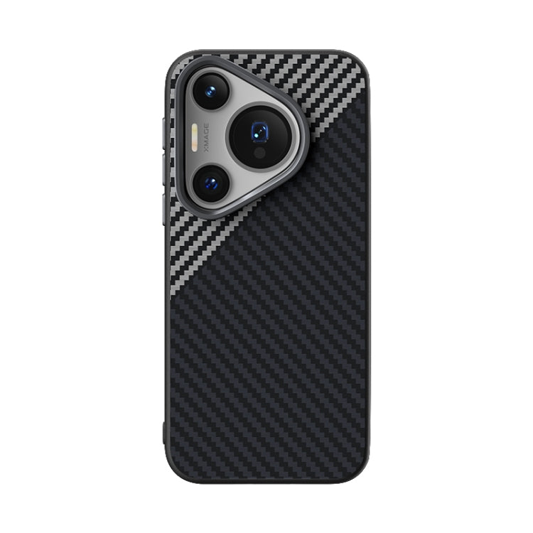 For Huawei Pura 70 ABEEL C Carbon Fiber Series 6D Micro Relief MagSafe Phone Case(Black Grey) - Huawei Cases by PMC Jewellery | Online Shopping South Africa | PMC Jewellery | Buy Now Pay Later Mobicred