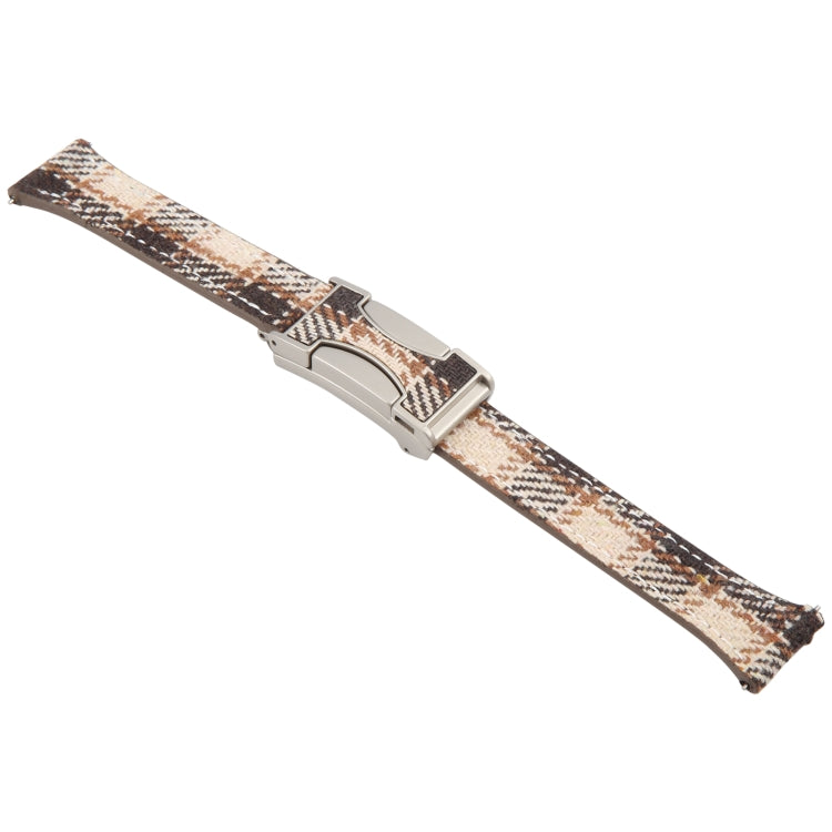 18mm Universal Slim Magnetic Buckle Napped Fabric Leather Watch Band(Brown) - free shipping - PMc TechLife - Order now!
