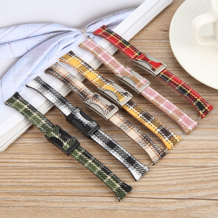 22mm Universal Slim Magnetic Buckle Napped Fabric Leather Watch Band(Green) - free shipping - PMc TechLife - Order now!