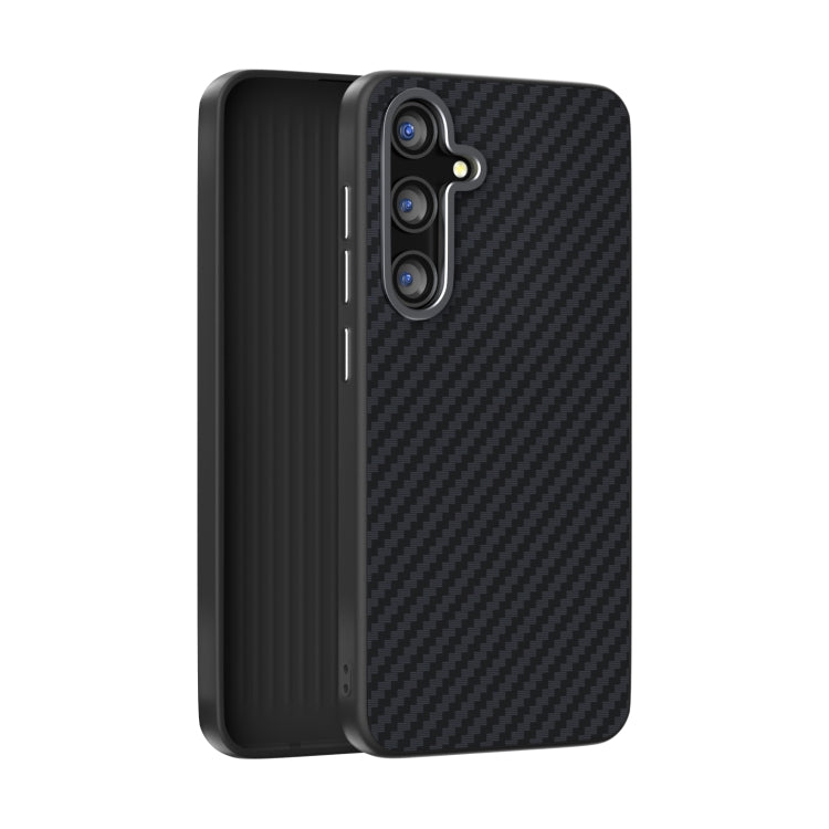 For Samsung Galaxy S25 5G / S24 5G ABEEL C Carbon Fiber Series 6D Micro Relief MagSafe Phone Case(Black) - Galaxy S25 5G Cases by PMC Jewellery | Online Shopping South Africa | PMC Jewellery | Buy Now Pay Later Mobicred