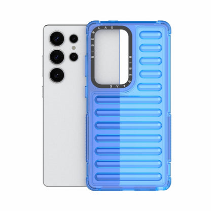 For Samsung Galaxy S25 Ultra 5G High Transparency TPU Hybrid PC Airbag Phone Case(Transparent Blue) - Galaxy S25 Ultra 5G Cases by PMC Jewellery | Online Shopping South Africa | PMC Jewellery | Buy Now Pay Later Mobicred