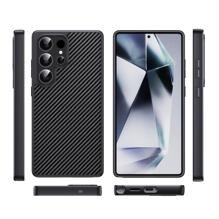 For Samsung Galaxy S25 5G Pita Series TPU + PC Texture Phone Case(Gold) - Galaxy S25 5G Cases by PMC Jewellery | Online Shopping South Africa | PMC Jewellery | Buy Now Pay Later Mobicred