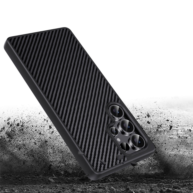 For Samsung Galaxy S25 Ultra 5G Pita Series TPU + PC Texture Phone Case(Gold) - Galaxy S25 Ultra 5G Cases by PMC TechLife | Online Shopping South Africa | PMC TechLife | Buy Now Pay Later Mobicred