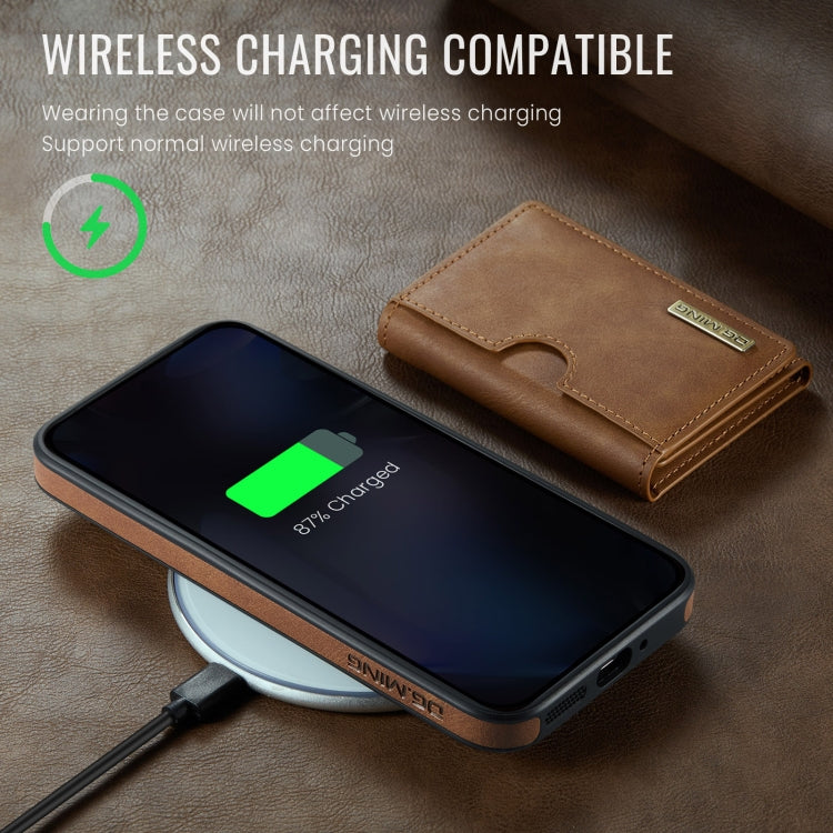 For Google Pixel 9 Pro XL DG.MING M6 Series RFID Tri-fold Card Bag Removable Leather Phone Case(Brown) - Google Cases by DG.MING | Online Shopping South Africa | PMC TechLife | Buy Now Pay Later Mobicred