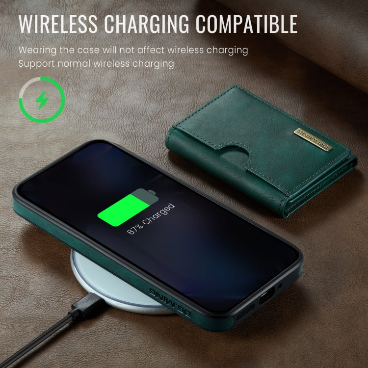 For Google Pixel 9 Pro XL DG.MING M6 Series RFID Tri-fold Card Bag Removable Leather Phone Case(Green) - Google Cases by DG.MING | Online Shopping South Africa | PMC TechLife | Buy Now Pay Later Mobicred