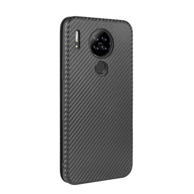 For Blackview A80 Carbon Fiber Texture Horizontal Flip TPU + PC + PU Leather Case with Card Slot(Black) - More Brand by PMC TechLife | Online Shopping South Africa | PMC TechLife