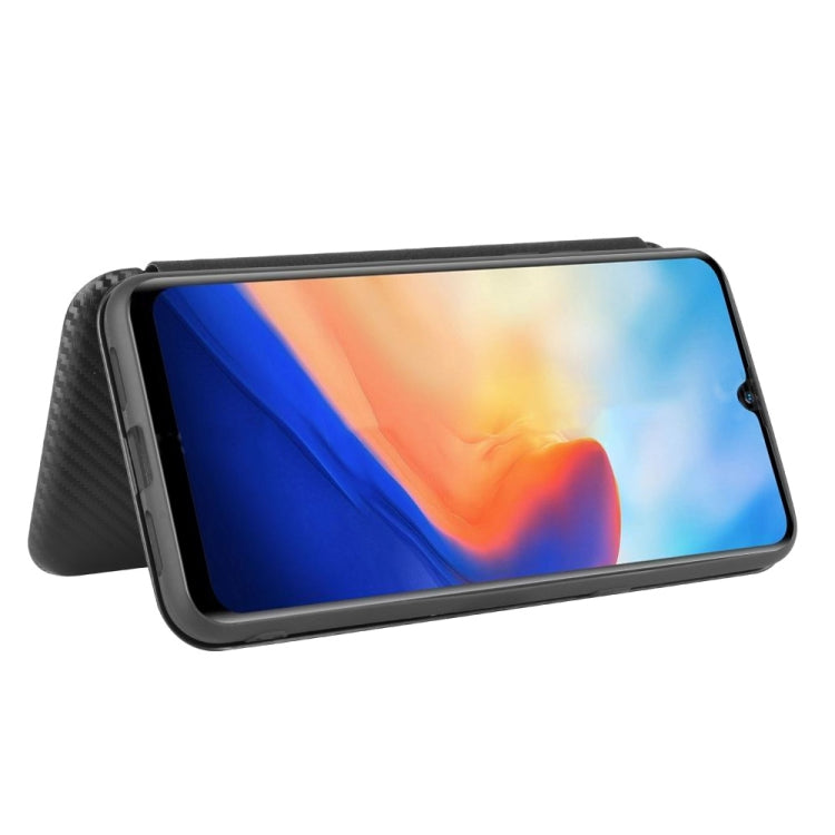 For Blackview A80 Carbon Fiber Texture Horizontal Flip TPU + PC + PU Leather Case with Card Slot(Black) - More Brand by PMC TechLife | Online Shopping South Africa | PMC TechLife