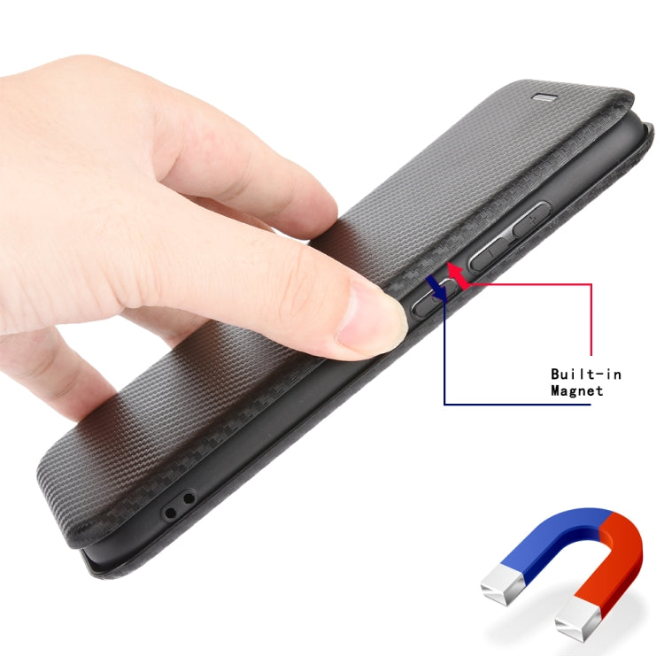 For Blackview A80 Carbon Fiber Texture Horizontal Flip TPU + PC + PU Leather Case with Card Slot(Black) - More Brand by PMC TechLife | Online Shopping South Africa | PMC TechLife