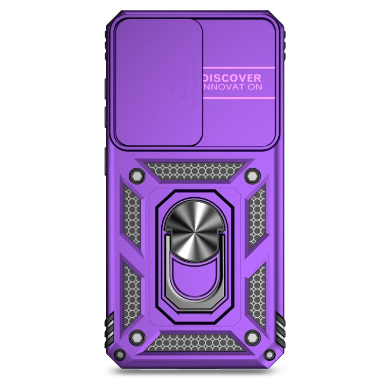 For Samsung Galaxy S25 5G Sliding Camshield Holder Phone Case(Purple) - Galaxy S25 5G Cases by PMC Jewellery | Online Shopping South Africa | PMC Jewellery | Buy Now Pay Later Mobicred