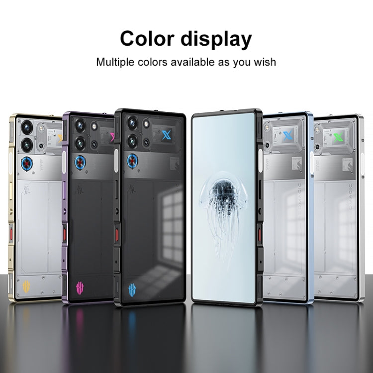 For ZTE nubia Red Magic 10 Pro / 10 Pro+ Snap Buckle Metal Frame Frosted Phone Case(Space Black) - ZTE Cases by PMC TechLife | Online Shopping South Africa | PMC TechLife | Buy Now Pay Later Mobicred