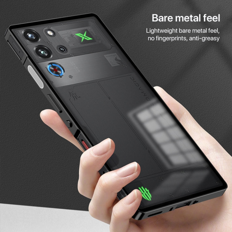 For ZTE nubia Red Magic 10 Pro / 10 Pro+ Snap Buckle Metal Frame Frosted Phone Case(Space Black) - ZTE Cases by PMC TechLife | Online Shopping South Africa | PMC TechLife | Buy Now Pay Later Mobicred