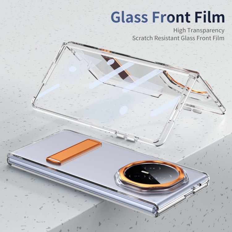 For Honor Magic V3 Ice-Cold Holder PC Hybrid TPU Phone Case(Orange) - Honor Cases by PMC TechLife | Online Shopping South Africa | PMC TechLife | Buy Now Pay Later Mobicred
