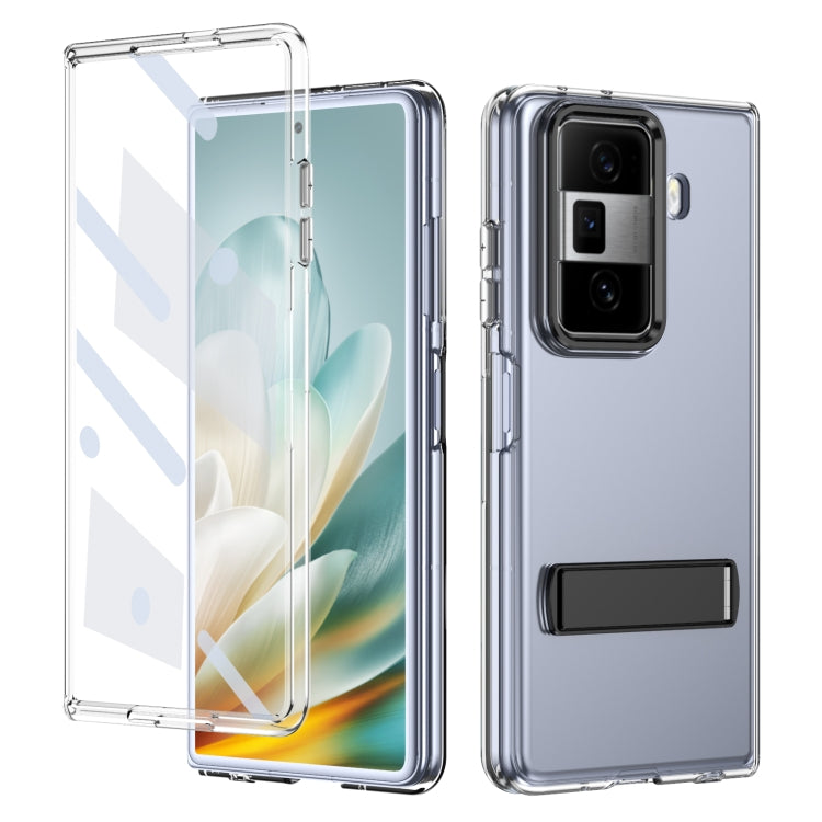 For Honor Magic Vs3 Ice-Cold Holder PC Hybrid TPU Phone Case(Black) - Honor Cases by PMC TechLife | Online Shopping South Africa | PMC TechLife | Buy Now Pay Later Mobicred