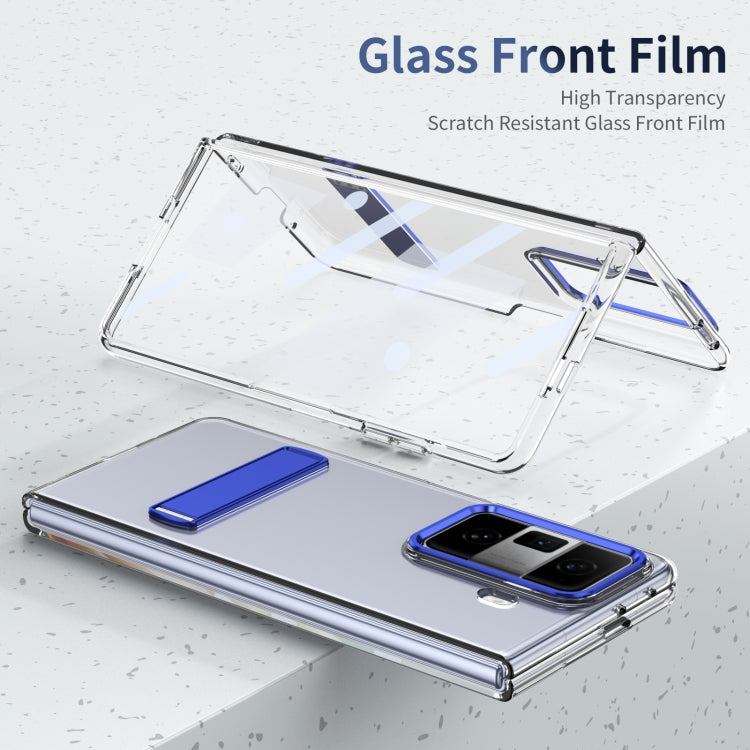 For Honor Magic Vs3 Ice-Cold Holder PC Hybrid TPU Phone Case(Blue) - Honor Cases by PMC TechLife | Online Shopping South Africa | PMC TechLife | Buy Now Pay Later Mobicred