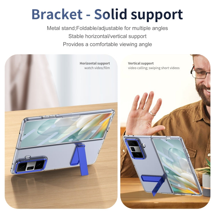 For Honor Magic Vs3 Ice-Cold Holder PC Hybrid TPU Phone Case(Blue) - Honor Cases by PMC TechLife | Online Shopping South Africa | PMC TechLife | Buy Now Pay Later Mobicred