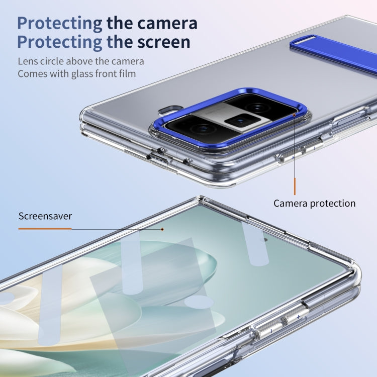 For Honor Magic Vs3 Ice-Cold Holder PC Hybrid TPU Phone Case(Blue) - Honor Cases by PMC TechLife | Online Shopping South Africa | PMC TechLife | Buy Now Pay Later Mobicred