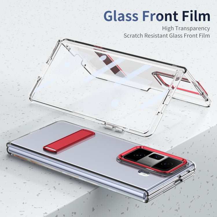 For Honor Magic Vs3 Ice-Cold Holder PC Hybrid TPU Phone Case(Red) - Honor Cases by PMC TechLife | Online Shopping South Africa | PMC TechLife | Buy Now Pay Later Mobicred