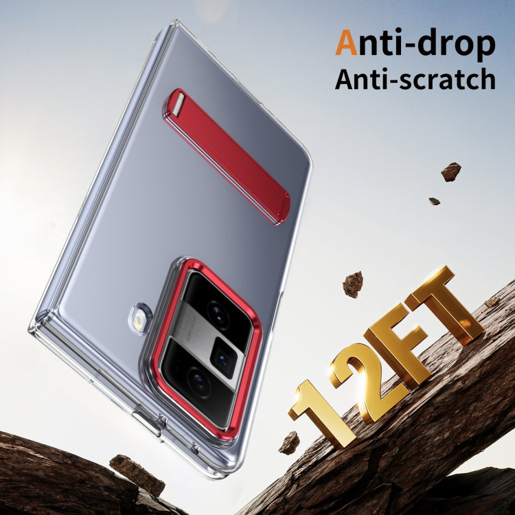 For Honor Magic Vs3 Ice-Cold Holder PC Hybrid TPU Phone Case(Red) - Honor Cases by PMC TechLife | Online Shopping South Africa | PMC TechLife | Buy Now Pay Later Mobicred