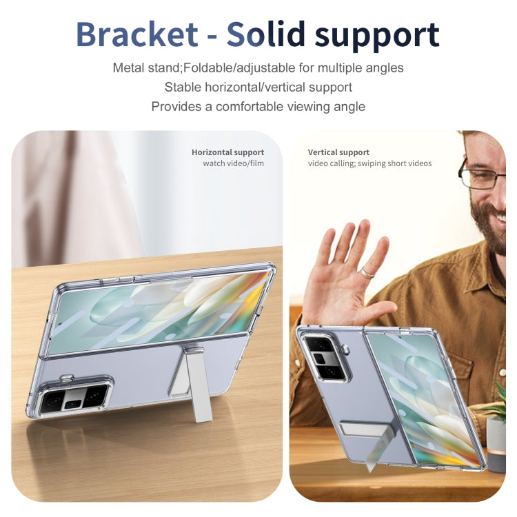 For Honor Magic Vs3 Ice-Cold Holder PC Hybrid TPU Phone Case(Silver) - Honor Cases by PMC TechLife | Online Shopping South Africa | PMC TechLife | Buy Now Pay Later Mobicred